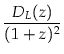 $\displaystyle {\frac{D_L(z)}{(1+z)^2}}$