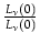 $ {\frac{L_{\nu}(0)}{L_{\nu}(0)}}$