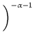 $\displaystyle \left.\vphantom{ \frac{S}{S_0} }\right)^{- \alpha - 1}_{}$