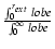 $ {\frac{\int_0^{r_{ext}}lobe}{\int_0^{\infty}lobe}}$